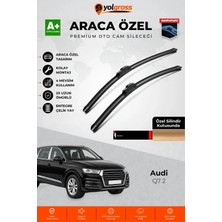 Meka Part Audi Q7 2 Ön Cam Silecek Seti 2015 Üzeri Premium Araca Özel 70-50 cm A+ Kalite