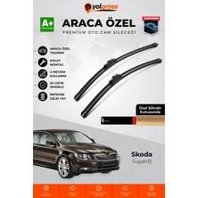 Meka Part Skoda Superb Ön Cam Silecek Seti 2008-2015 Premium Araca Özel 60-45 cm A+ Kalite