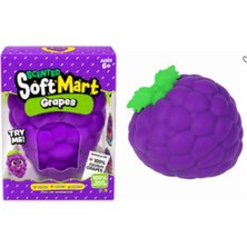 PopŞeker Üzüm Squishy Dev Boy Stres Oyuncağı (18 Cm) – Yumuşak Sıkmalı Yavaş Yükselen Sukuşi