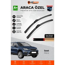 Meka Part Seat Ateca Ön Cam Silecek Seti 2016 Üzeri Premium Araca Özel 65-45 cm A+ Kalite