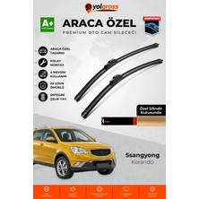 Meka Part Ssangyong Korando Ön Cam Silecek Seti 2010-2019 Premium Araca Özel 60-40 cm A+ Kalite