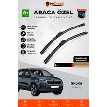 Meka Part Skoda Karoq Ön Cam Silecek Seti 2018 Üzeri Premium Araca Özel 65-45 cm A+ Kalite