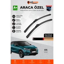 Meka Part Ds Ds3 Ön Cam Silecek Seti 2018 Üzeri Premium Araca Özel 60-40 cm A+ Kalite