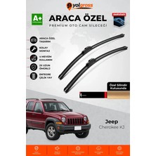 Meka Part Jeep Cherokee Kj Ön Cam Silecek Seti 2001-2008 Premium Araca Özel 48-48 cm A+ Kalite