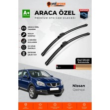 Meka Part Nissan Qashqai Ön Cam Silecek Seti 2006-2013 Premium Araca Özel 60-38 cm A+ Kalite
