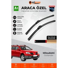 Meka Part Mitsubishi Outlander Ön Cam Silecek Seti 2003-2007 Premium Araca Özel 55-48 cm A+ Kalite