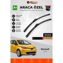 Meka Part Renault Zoe Ön Cam Silecek Seti 2013 Üzeri Premium Araca Özel 60-35 cm A+ Kalite