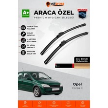 Meka Part Opel Corsa C Ön Cam Silecek Seti 2000-2006 Premium Araca Özel 50-45 cm A+ Kalite