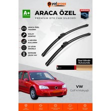 Meka Part Vw Golf 4 Makyajlı Ön Cam Silecek Seti 2002-2004 Premium Araca Özel 53-48 cm A+ Kalite