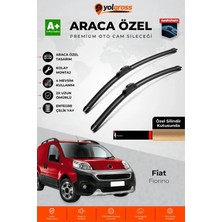 Meka Part Fiat Fiorino Ön Cam Silecek Seti 2008 Üzeri Premium Araca Özel 65-48 cm A+ Kalite