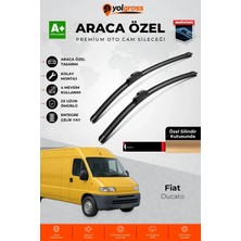 Meka Part Fiat Ducato Ön Cam Silecek Seti 1994-2006 Premium Araca Özel 55-55 cm A+ Kalite