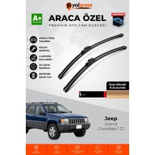 Meka Part Jeep Grand Cherokee 1 Zj Ön Cam Silecek Seti 1991-1999 Premium Araca Özel 50-50 cm A+ Kalite