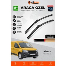 Meka Part Nissan Townstar Ön Cam Silecek Seti 2021 Üzeri Premium Araca Özel 65-45 cm A+ Kalite