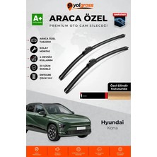 Meka Part Hyundai Kona Ön Cam Silecek Seti 2023 Üzeri Premium Araca Özel 65-40 cm A+ Kalite