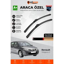 Meka Part Renault Megane 2 Ön Cam Silecek Seti 2002-2006 Premium Araca Özel 60-45 cm A+ Kalite