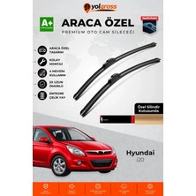 Meka Part Hyundai I20 Ön Cam Silecek Seti 2009-2014 Premium Araca Özel 60-40 cm A+ Kalite