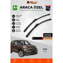 Meka Part Fiat 500L Ön Cam Silecek Seti 2012 Üzeri Premium Araca Özel 65-38 cm A+ Kalite