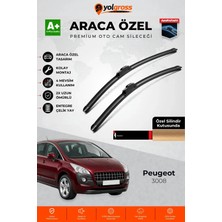 Meka Part Peugeot 3008 Ön Cam Silecek Seti 2009-2016 Premium Araca Özel 75-70 cm A+ Kalite