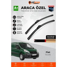 Meka Part Fiat Scudo Ön Cam Silecek Seti 2007-2016 Premium Araca Özel 70-50 cm A+ Kalite