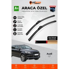 Meka Part Audi Q7 Ön Cam Silecek Seti 2005-2015 Premium Araca Özel 65-65 cm A+ Kalite