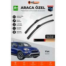 Meka Part Fiat 500X Ön Cam Silecek Seti 2014 Üzeri Premium Araca Özel 65-38 cm A+ Kalite