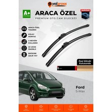 Meka Part Ford S-Max Ön Cam Silecek Seti 2006-2014 Premium Araca Özel 75-65 cm A+ Kalite