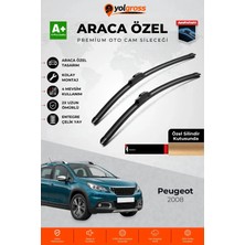 Meka Part Peugeot 2008 Ön Cam Silecek Seti 2013-2019 Premium Araca Özel 65-40 cm A+ Kalite