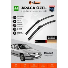 Meka Part Renault Megane 1 Ön Cam Silecek Seti 1996-2002 Premium Araca Özel 55-50 cm A+ Kalite