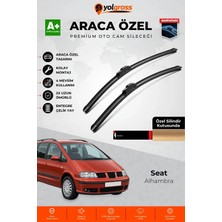 Meka Part Seat Alhambra Ön Cam Silecek Seti 2001-2010 Premium Araca Özel 70-70 cm A+ Kalite