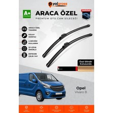 Meka Part Opel Vivaro B Ön Cam Silecek Seti 2014-2019 Premium Araca Özel 65-48 cm A+ Kalite
