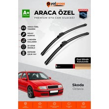 Meka Part Skoda Octavia Ön Cam Silecek Seti 1996-2004 Premium Araca Özel 53-48 cm A+ Kalite