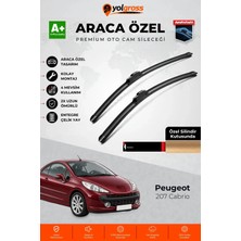 Meka Part Peugeot 207 Cabrio Ön Cam Silecek Seti 2007-2015 Premium Araca Özel 65-43 cm A+ Kalite