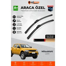 Meka Part Mitsubishi L200 Ön Cam Silecek Seti 2009-2015 Premium Araca Özel 55-45 cm A+ Kalite