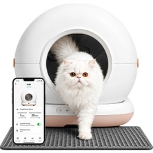 Haustier CB001 Akıllı Otomatik Kedi Tuvaleti, APP ile Kontrol, 75lt İç Hazne, 7lt Çöp Haznesi