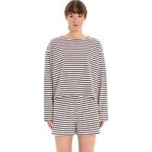 Inguz Stripe %100 Pamuk T-Shirt Çizgili - S