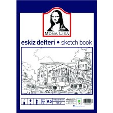 Mona Lisa A5 Eskiz Defteri Sketch Book 50 Yp 120 gr Ölçüler 148 x 210 mm