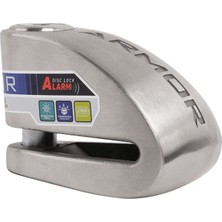 Armor 606 Mva 6 mm 120 Db Alarmlı Disk Kilidi - Gri