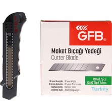 Gfb 100 lü Falçata Yedeği ve Maket Bıçağı Seti Ergonomik Tasarım ile Dayanıklı Malzeme