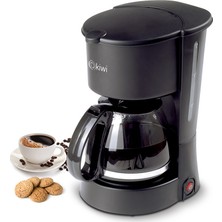Kiwi Kcm 7535 Filtre Kahve Makinesi 600 ml Siyah Renk Damlama Emniyetli Cam Hazne ile
