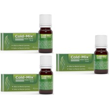 Cold-Mix 10 ml x 3 İnhaler Damla Bebekler İçin Burun Tıkanıklığına Karşı Güçlü Etki