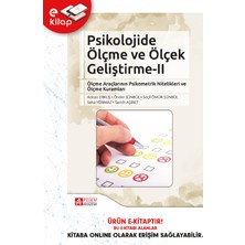 Pegem Akademi Yayıncılık Psikolojide Ölçme ve Ölçek Geliştirme Iı Ölçme Araçlarının Psikom