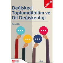 Pegem Akademi Yayıncılık Değişkeci Toplumdilbilim ve Dil Değişkenliği (E-Kitap)