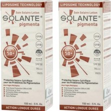 Solante Pigmenta 150 ml SPF 50+ Güneş Koruyucu Losyon Hassas Ciltler İçin Yağsız Formül