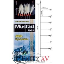 Mustad T82 4 Parça Çapari Rıgs, 320 cm Uzunlukta Tekne ve Kıyı Avcılığı İçin İdeal