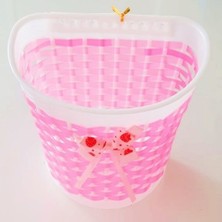 Wetto Pembe Süper Bisiklet Ön Sepeti Kolay Montaj Özelliği ile Kullanıma Uygun