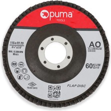Rayno PUMA1152240A 115MM Alüminyum Oksit 40 Kum Flap Disk (20’li)