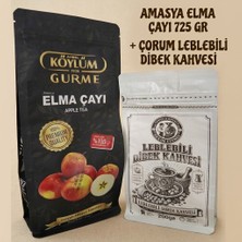 Köylüm Gurme Amasya Doğal Elma Kurusu Çayı 725 gr + Hekim Efendi Leblebili Dibek Kahvesi 200 gr