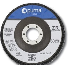 Rayno PUMA1152260 115MM Zirkonyum 60 Kum Flap Disk (20’li)