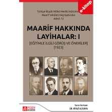 Pegem Akademi Yayıncılık Maaarif Hakkında Layihalar: 1 (E-Kitap)