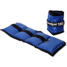 Zerogym El Ayak Ağırlığı 1kg x 2 Adet, Mavi Oxford Kumaş, Demir Tozlu,